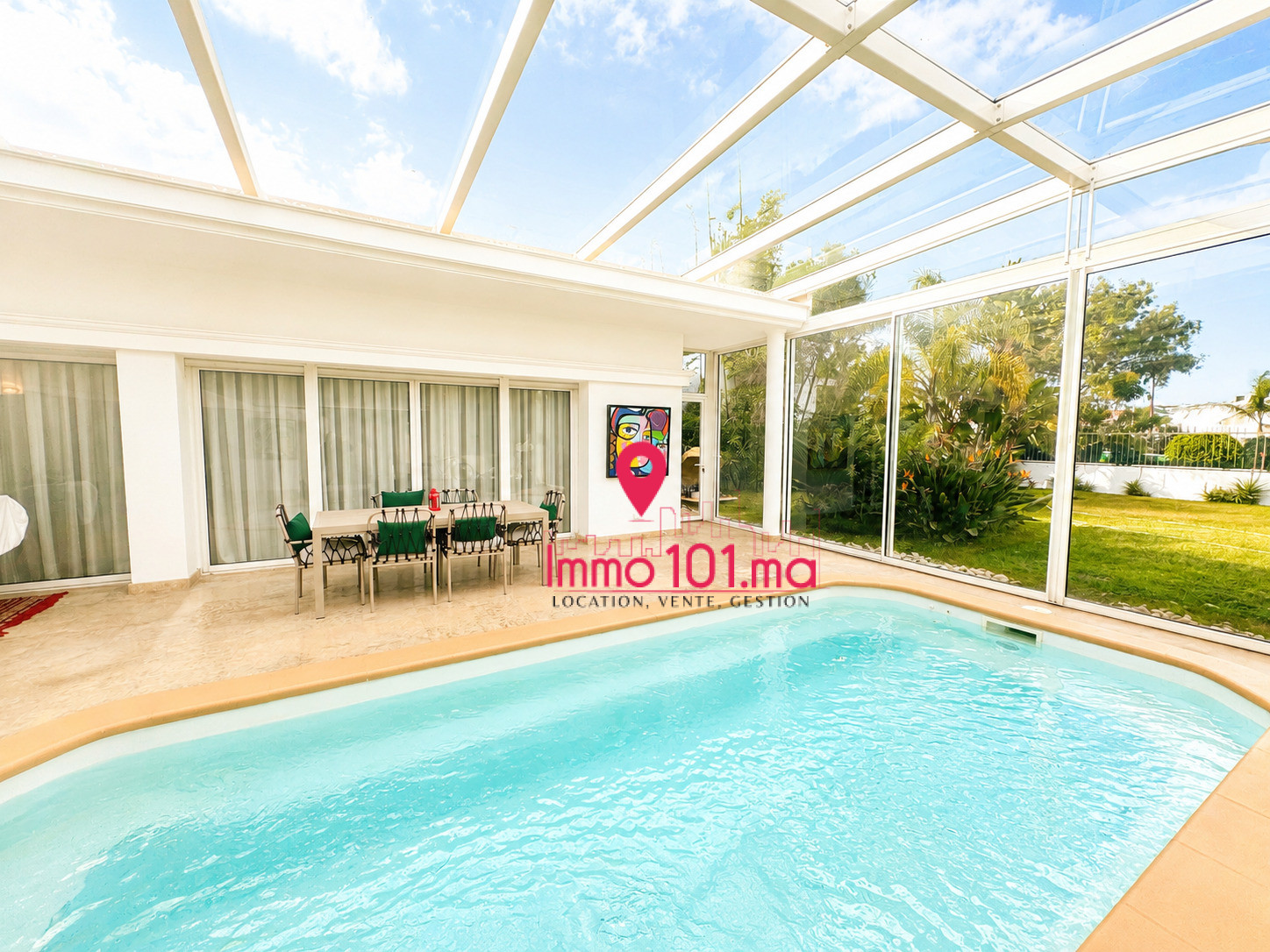 Location villa meublée plain-pied à Skhirat plage ZLLVM1675
